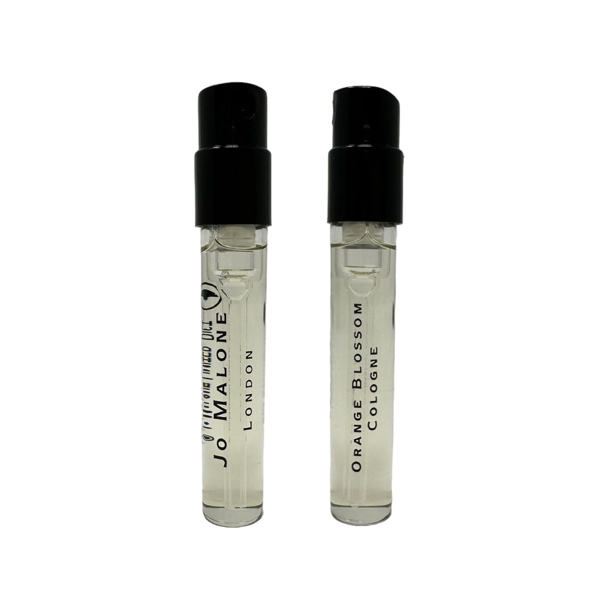 Jo Malone Orange Blossom vial close-up for travel scent trials.