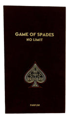 Jo Milano Game of Spades No Limit packaging design showcasing luxury and modern appeal