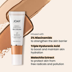 JOAH Beauty BB Cream application demo shows smooth blend for balanced coverage on all skin types