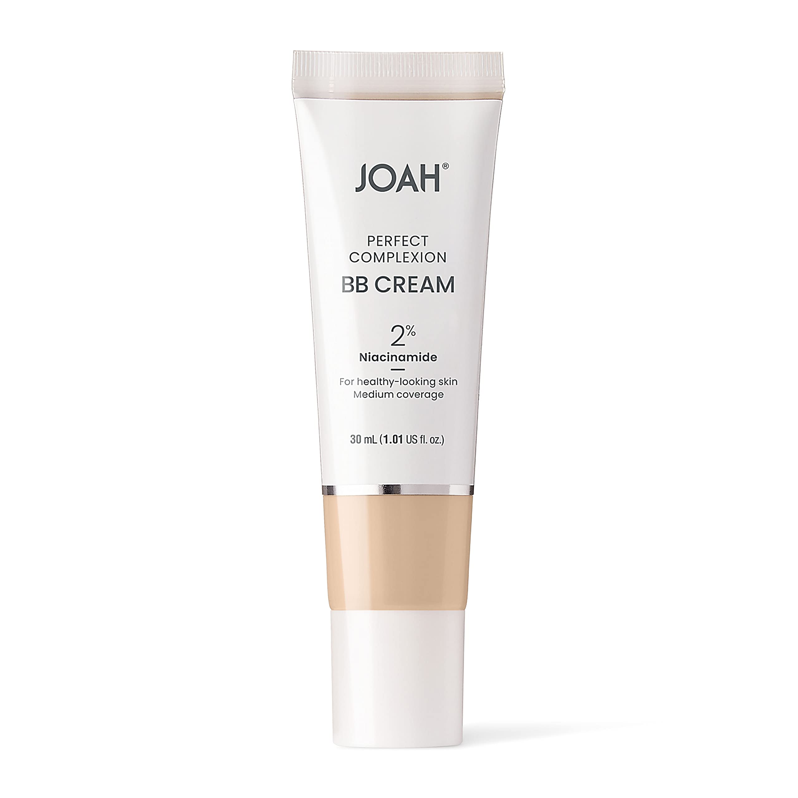 JOAH Beauty Perfecting BB Cream texture swirl demonstrates buildable coverage and natural finish
