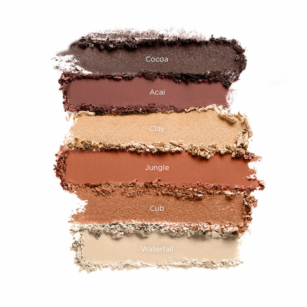 JOAH Escapades close-up pigmentation, highly pigmented shadows for bold accents.