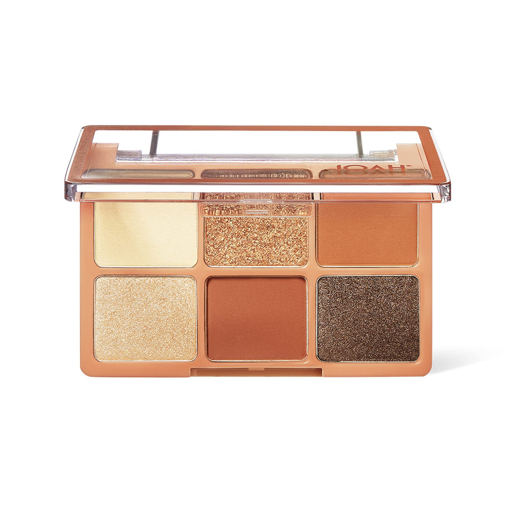JOAH Escapades earth tones swatches, rich pigments for natural day looks.