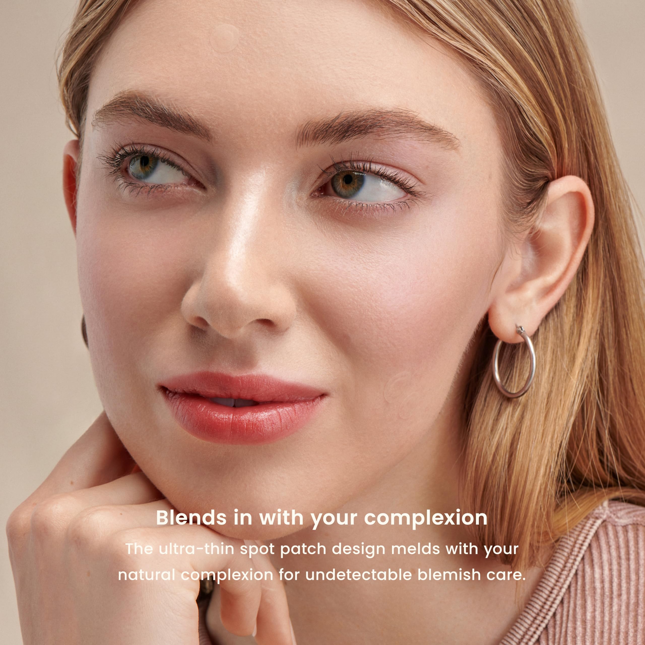 JOAH Heal Me CICA Spot Patch worn under makeup is long-wearing and waterproof