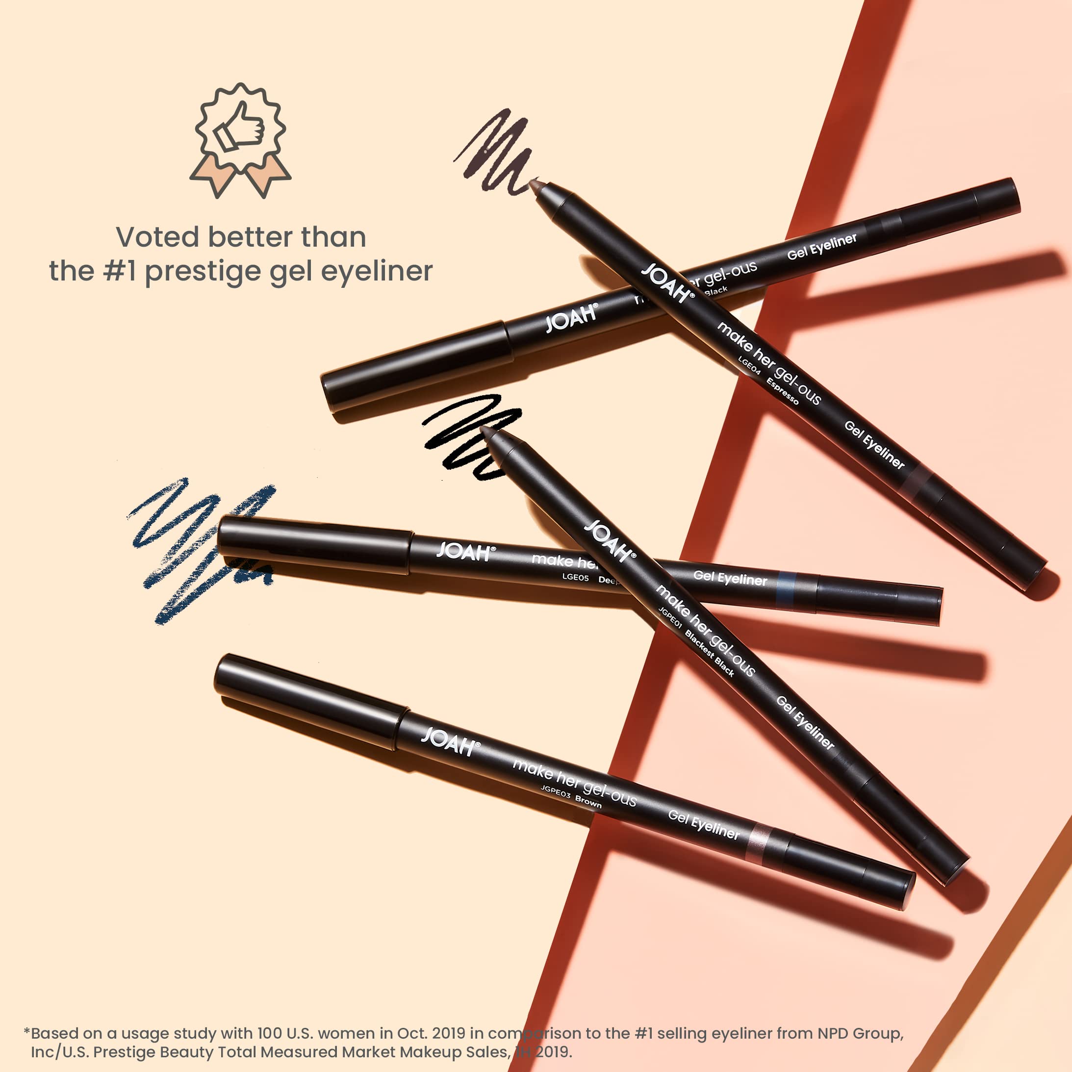 JOAH Make Her Gel-ous Espresso color options for versatile looks.
