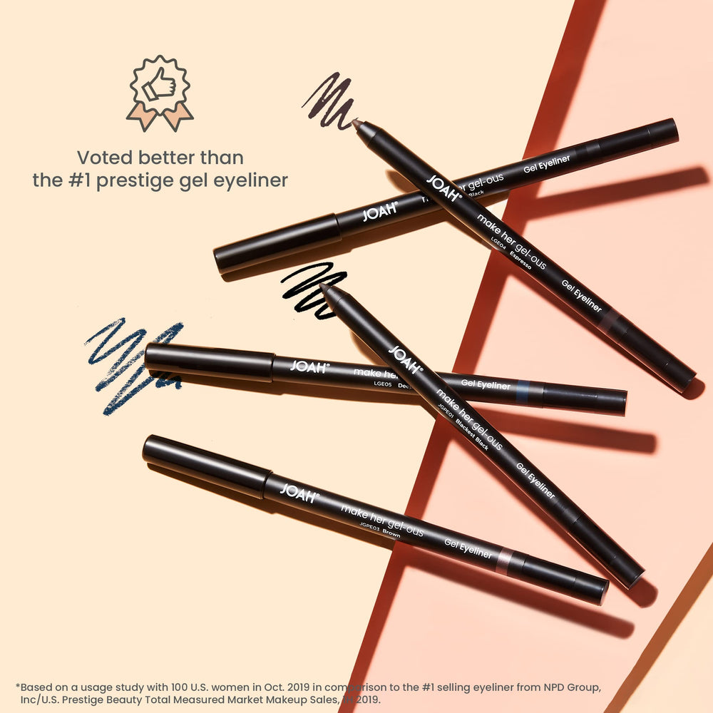 JOAH Make Her Gel-ous Espresso color options for versatile looks.