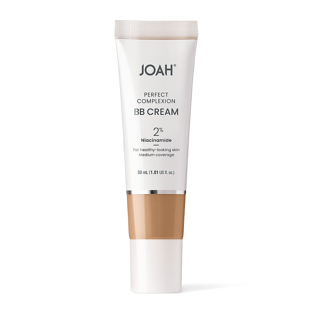 JOAH Perfect Complexion BB Cream blending on skin for medium coverage with a natural semi matte finish
