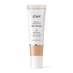 Texture close-up of JOAH BB Cream showing smooth medium coverage