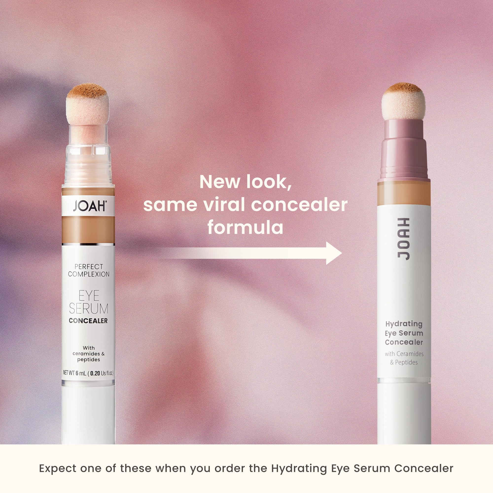 JOAH creamy texture swirl demonstrating ceramides and peptides for hydration