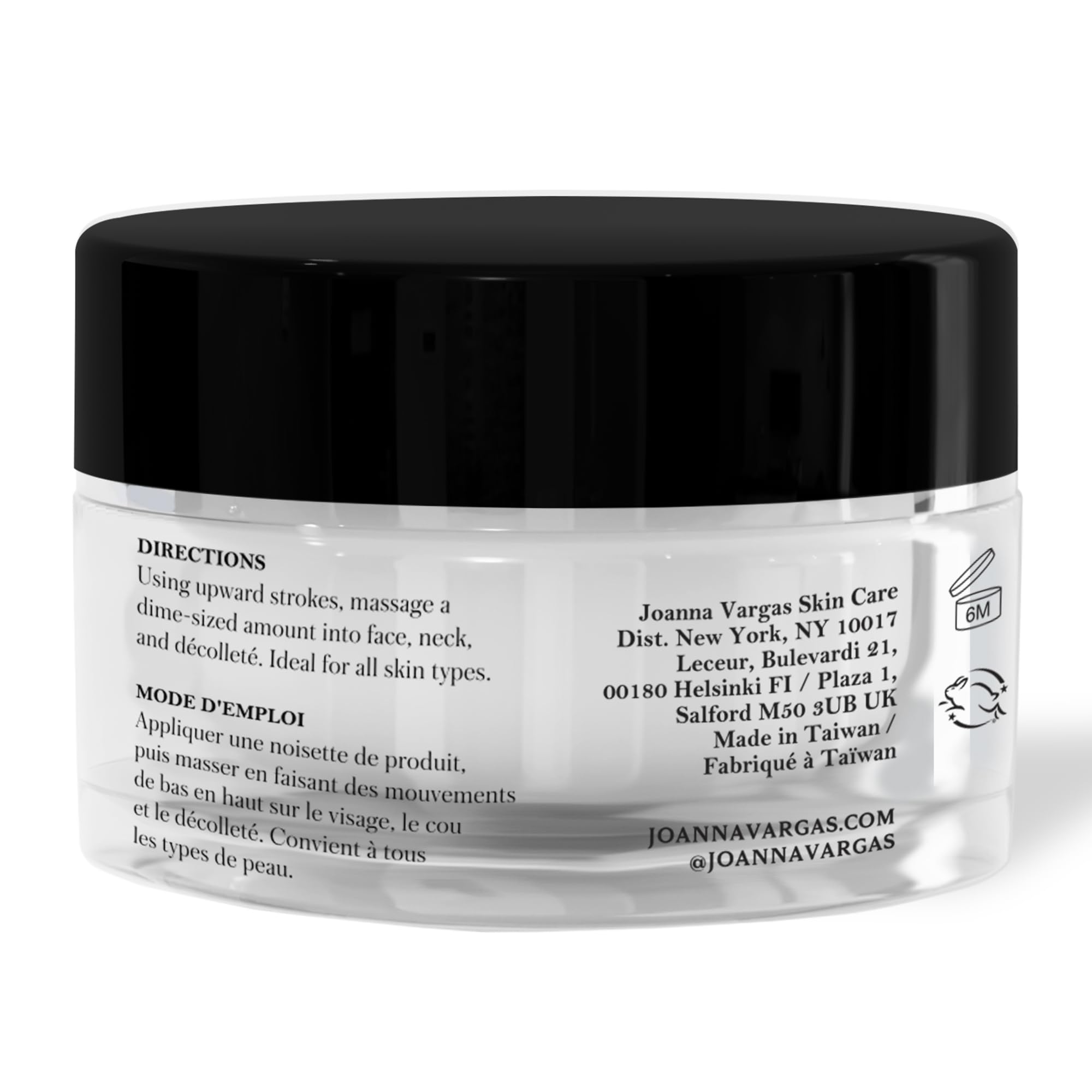 Joanna Vargas Eden Pro moisturizer pump demonstrating lightweight, fast-absorbing hydration.