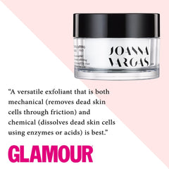 Joanna Vargas Exfoliating Mask texture swirl illustrating gentle exfoliation