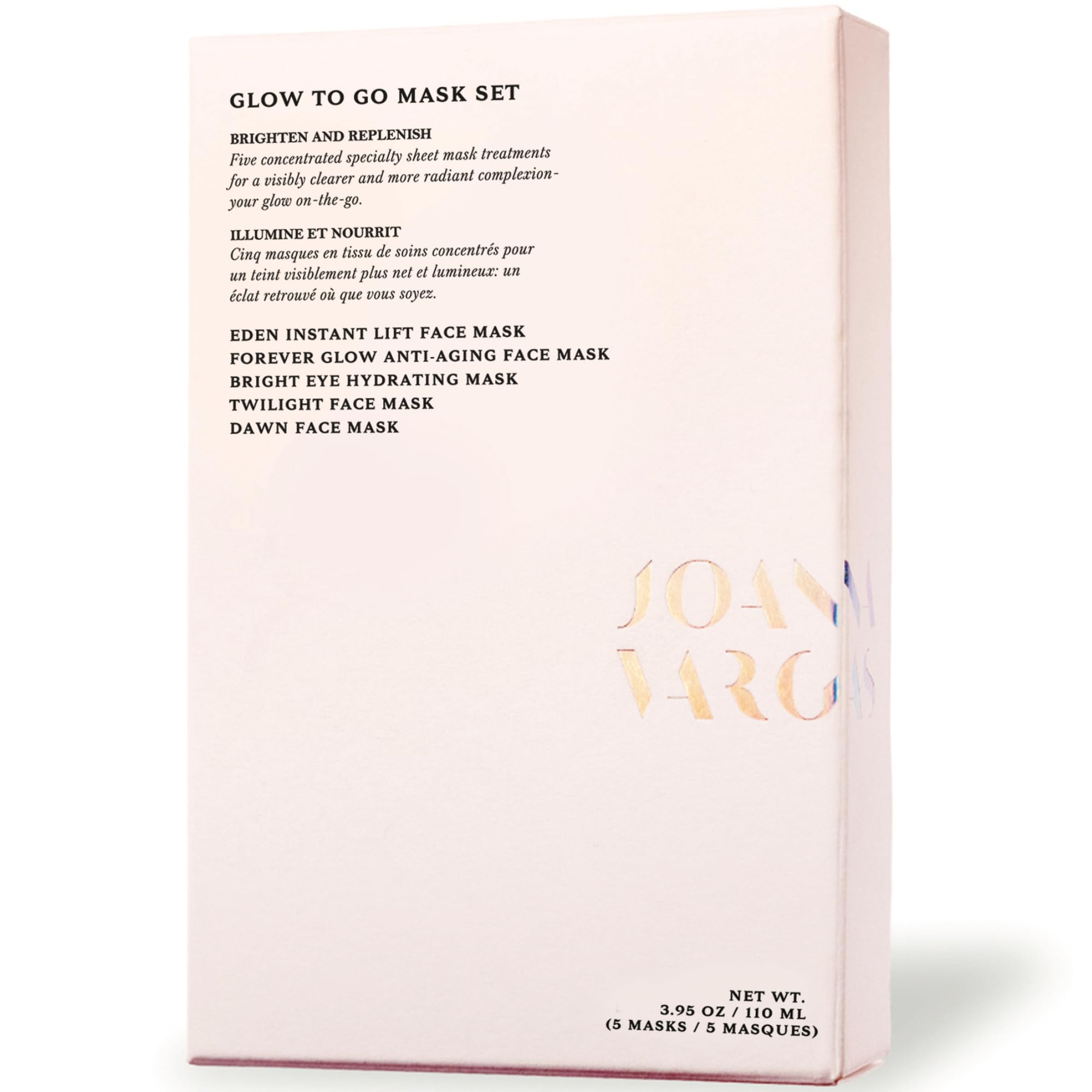 Joanna Vargas Glow To Go Eden Instant Lift mask sheet for hydration and refreshed look