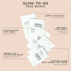 Joanna Vargas Glow To Go Forever Glow mask sheet delivers radiant hydration