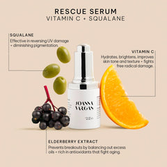 Dropper release of Joanna Vargas serum enables precise, even application.