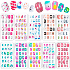 JOAOYO 240-piece kids nail art kit with colorful patterns for imaginative play