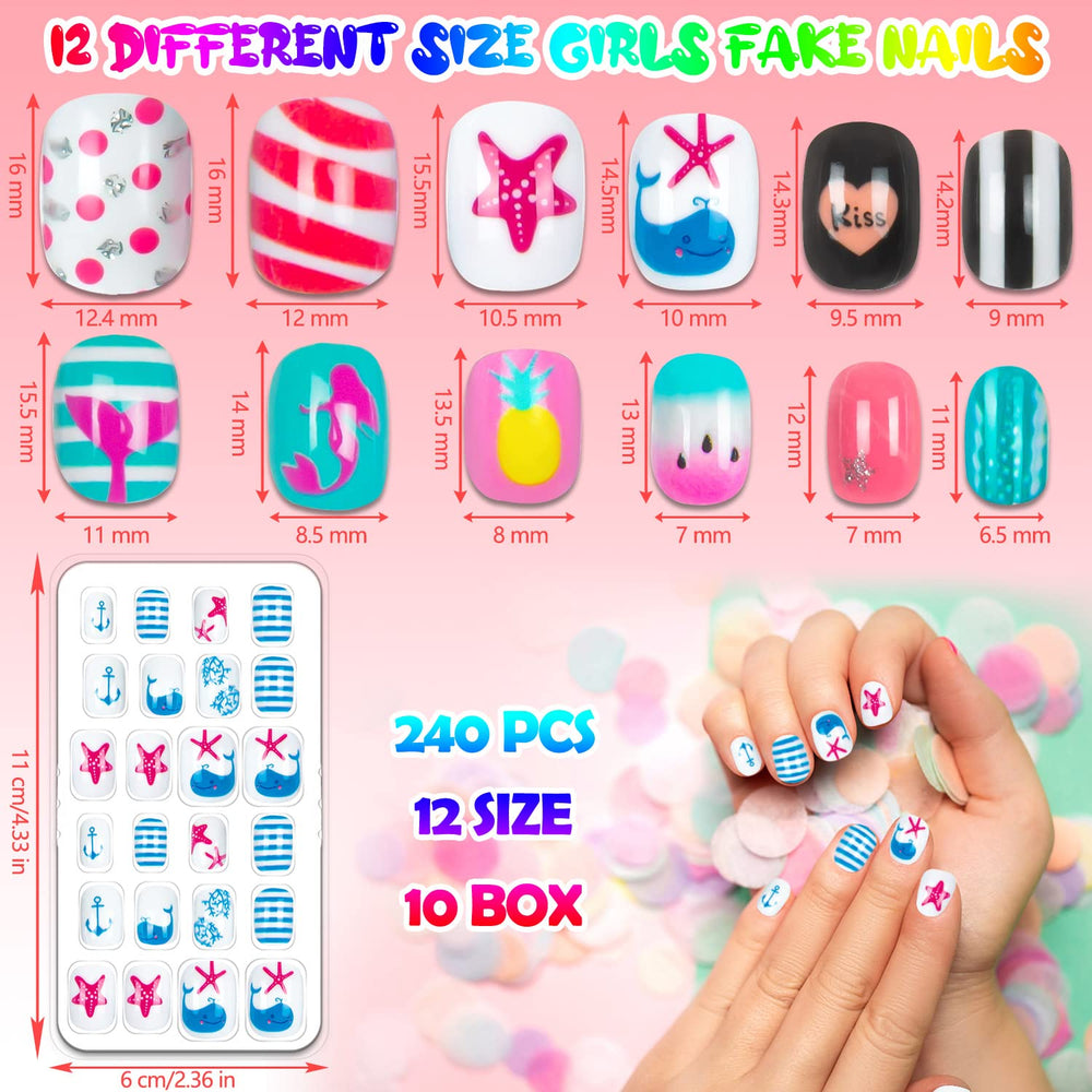 JOAOYO pre-glued kids nails for quick, mess-free DIY nail art at home