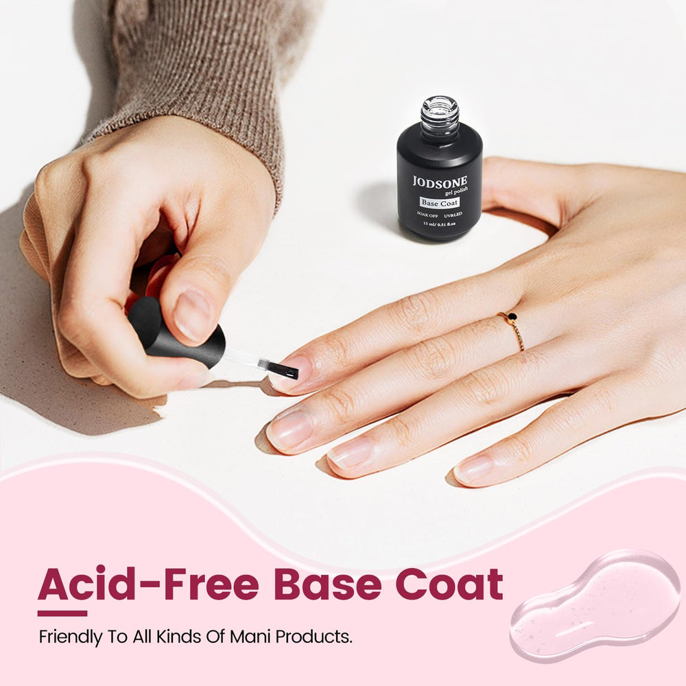 Jodsone base coat dry-time image suggests quick-dry, convenient base step
