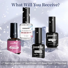 JODSONE Base Coat provides smooth foundation to enhance adhesion and color longevity.