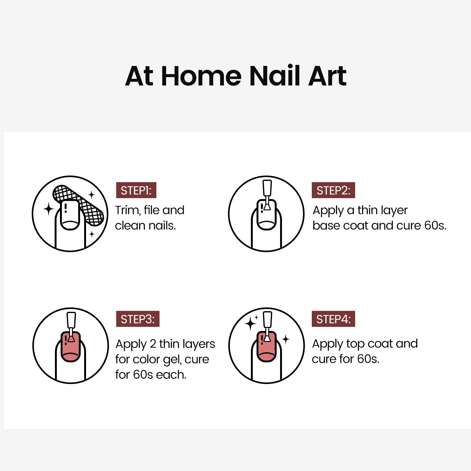 JODSONE base coat and top coat required for durability and shine