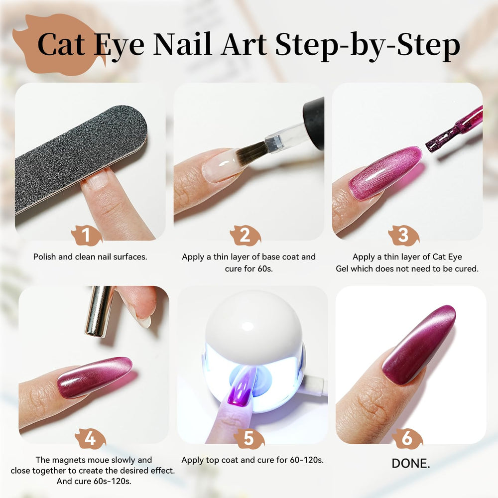 JODSONE Cat Eye gel polish with a glossy, durable finish for DIY art.