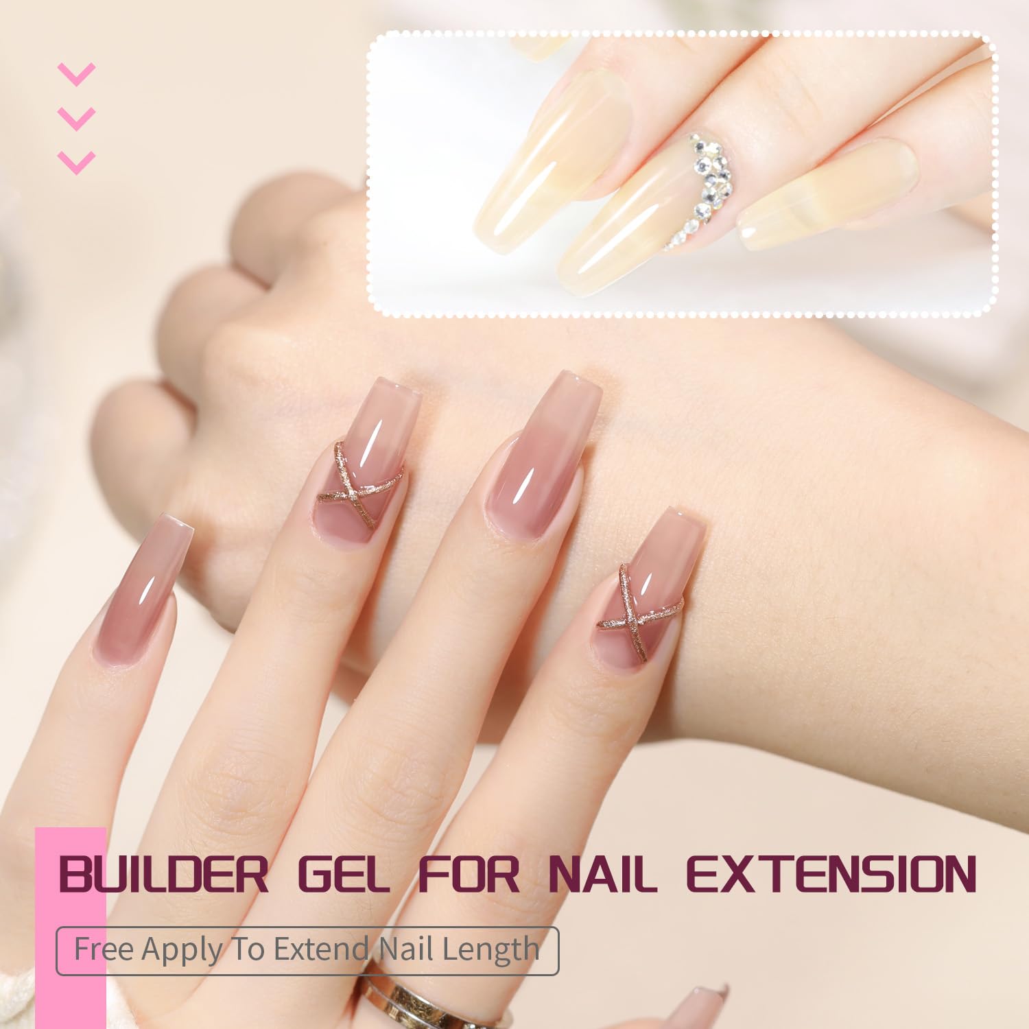 JODSONE color builder gel 5ml set for even coverage