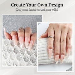 Bright white liner for clean French tips and crisp lines on nails.