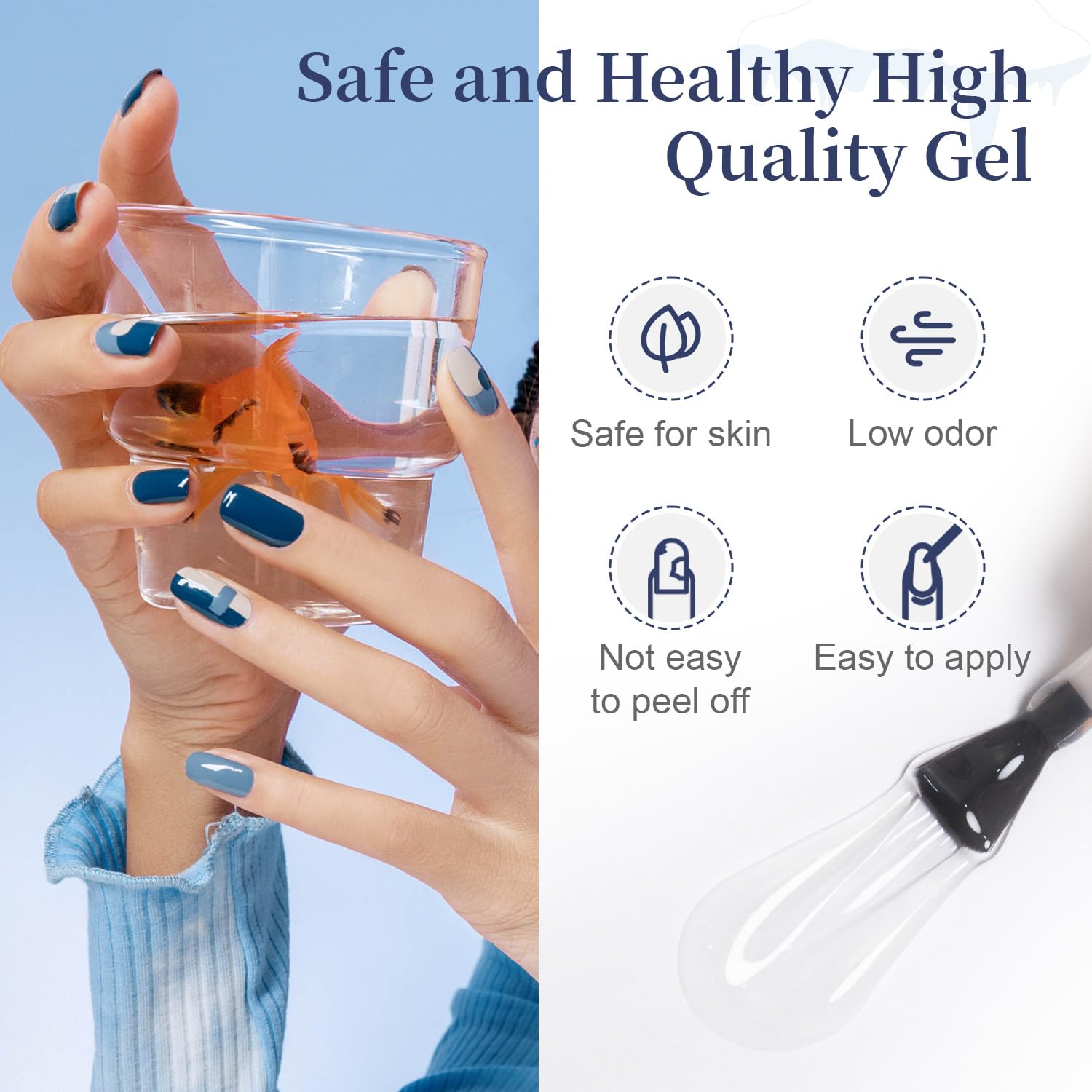 JODSONE Functional Gel set supports durable nail art with various gels.