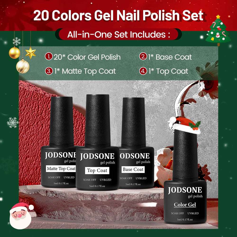 JODSONE gel color swatches for DIY nail designs
