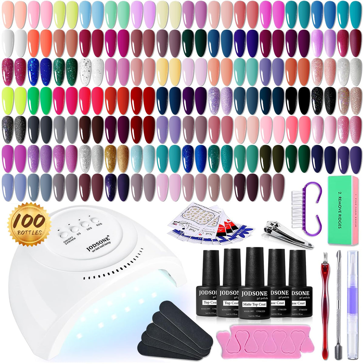 JODSONE gel nail polish kit collection shows vivid colors for any season and style.
