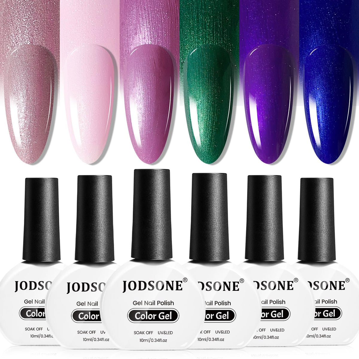JODSONE glitter pink nail polish for a bold, glossy manicure