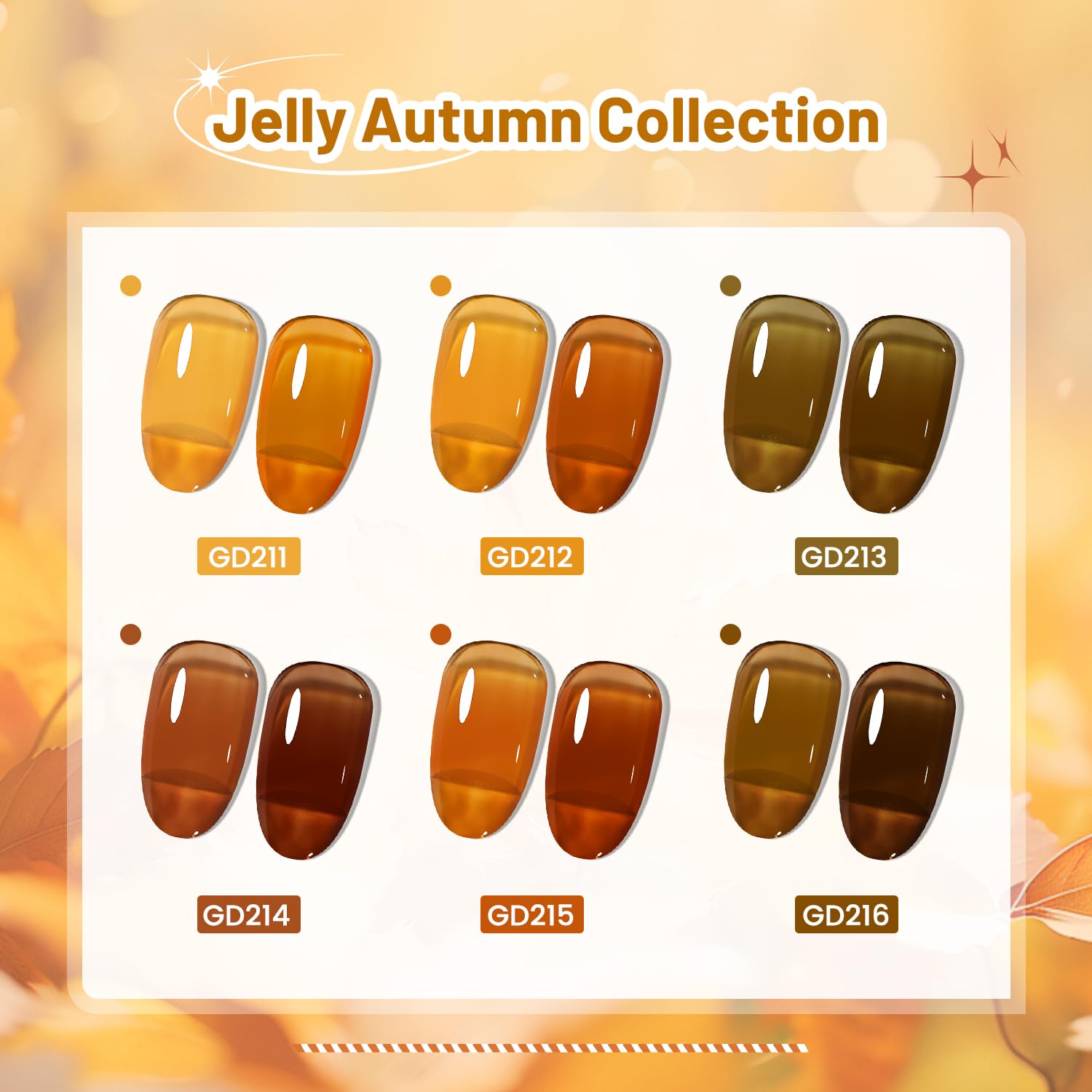 JODSONE jelly finish close-up highlights translucent layering options.