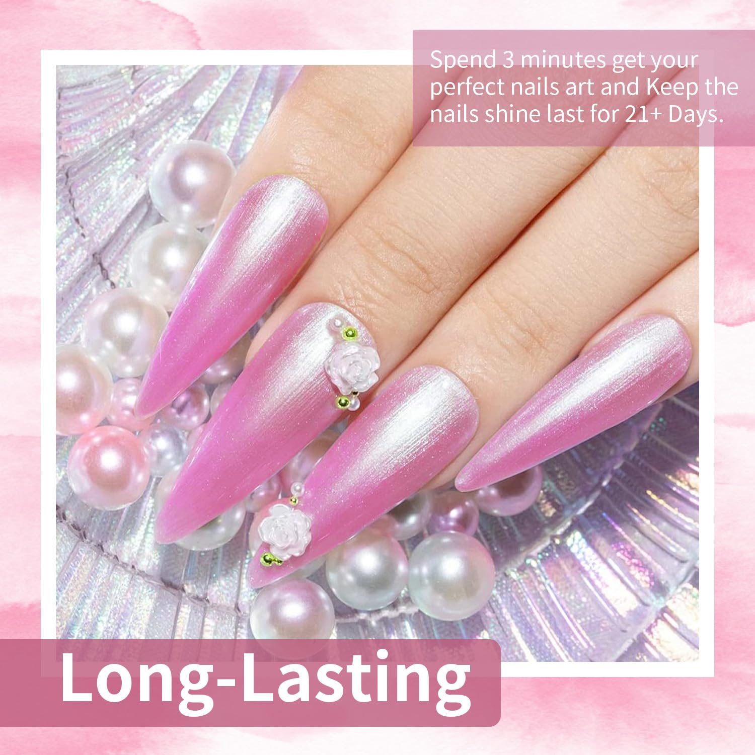 JODSONE UV/LED cure ready glitter polish for fast results.