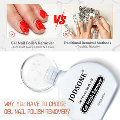JODSONE remover bottle highlighting light odor for comfortable use.
