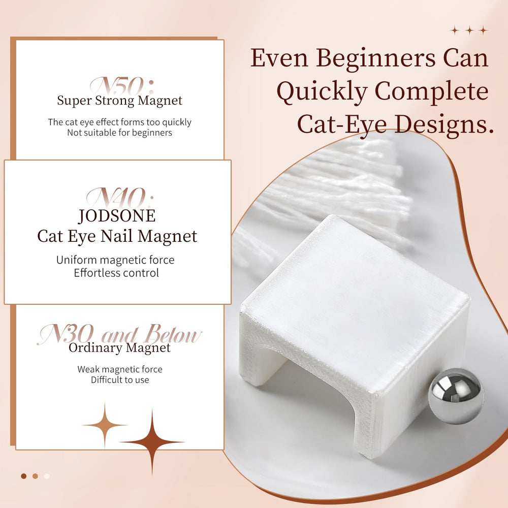 JODSONE safety guidance for magnetic nail art tools and care.