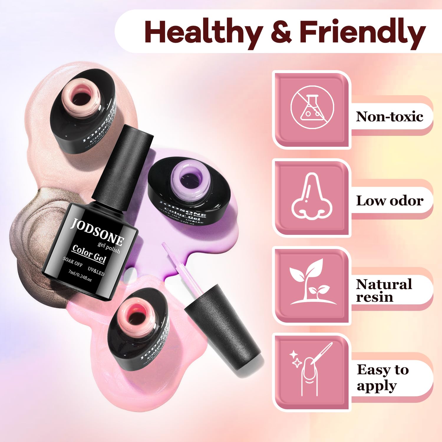 JODSONE nail art tools included for DIY manicure