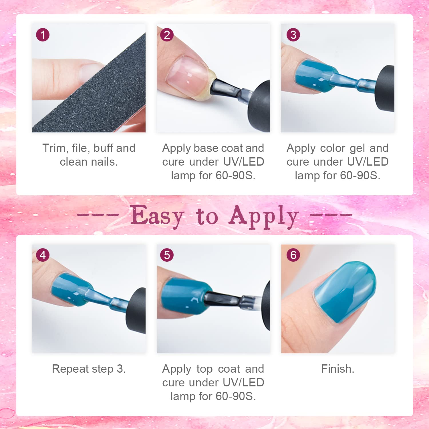 JODSONE nail lamp usage guide for best curing results.