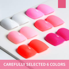 JODSONE red gel nail polish bottle close-up highlights rich color and smooth application.