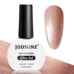 JODSONE rose gold glitter nail polish 10ml for dazzling everyday nails.
