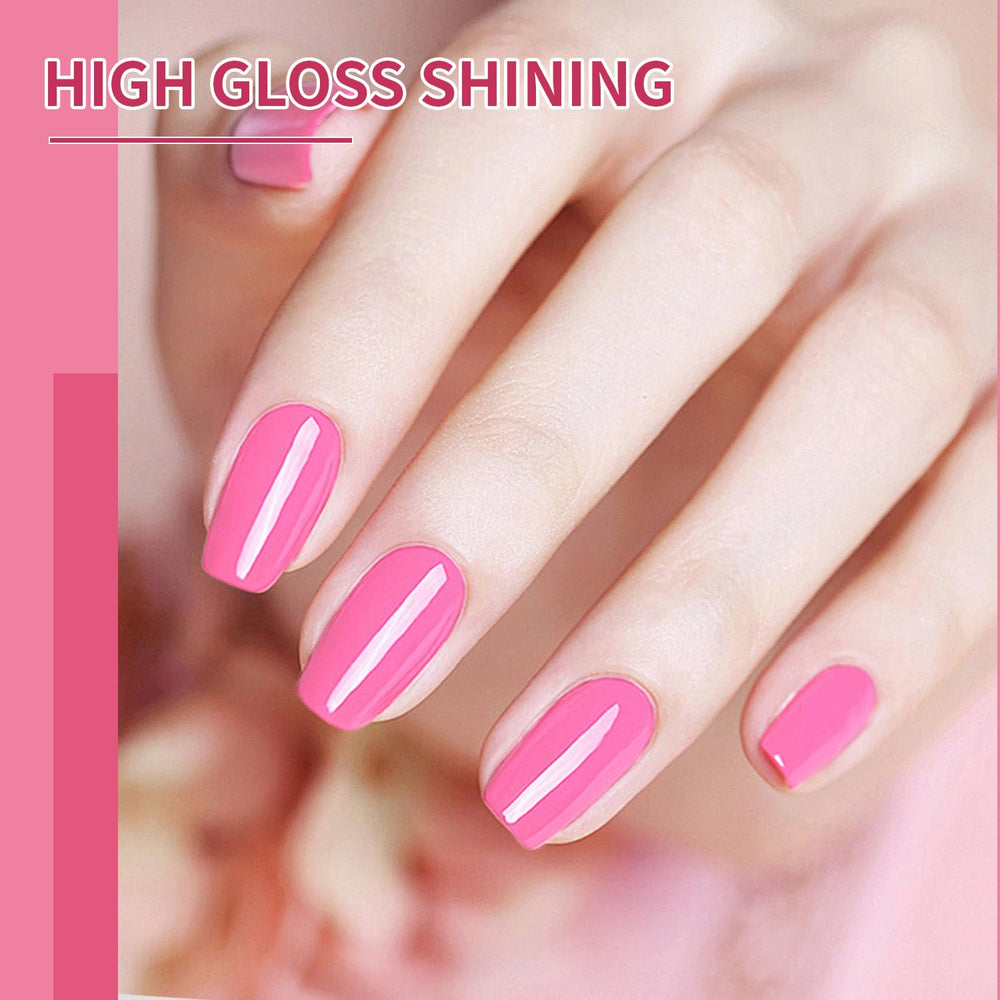 JODSONE rose pink gel polish bottle with color swatches demonstrates variety and coordination options.