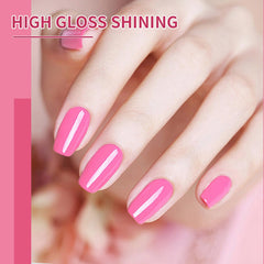 JODSONE rose pink gel polish bottle with color swatches demonstrates variety and coordination options.