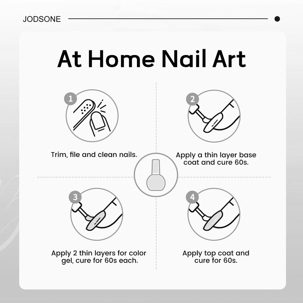 JODSONE safe non-toxic formula supports confident at-home manicures.