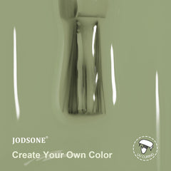 JODSONE sage green gel nail polish swatches reveal fresh color and minimalist elegance.