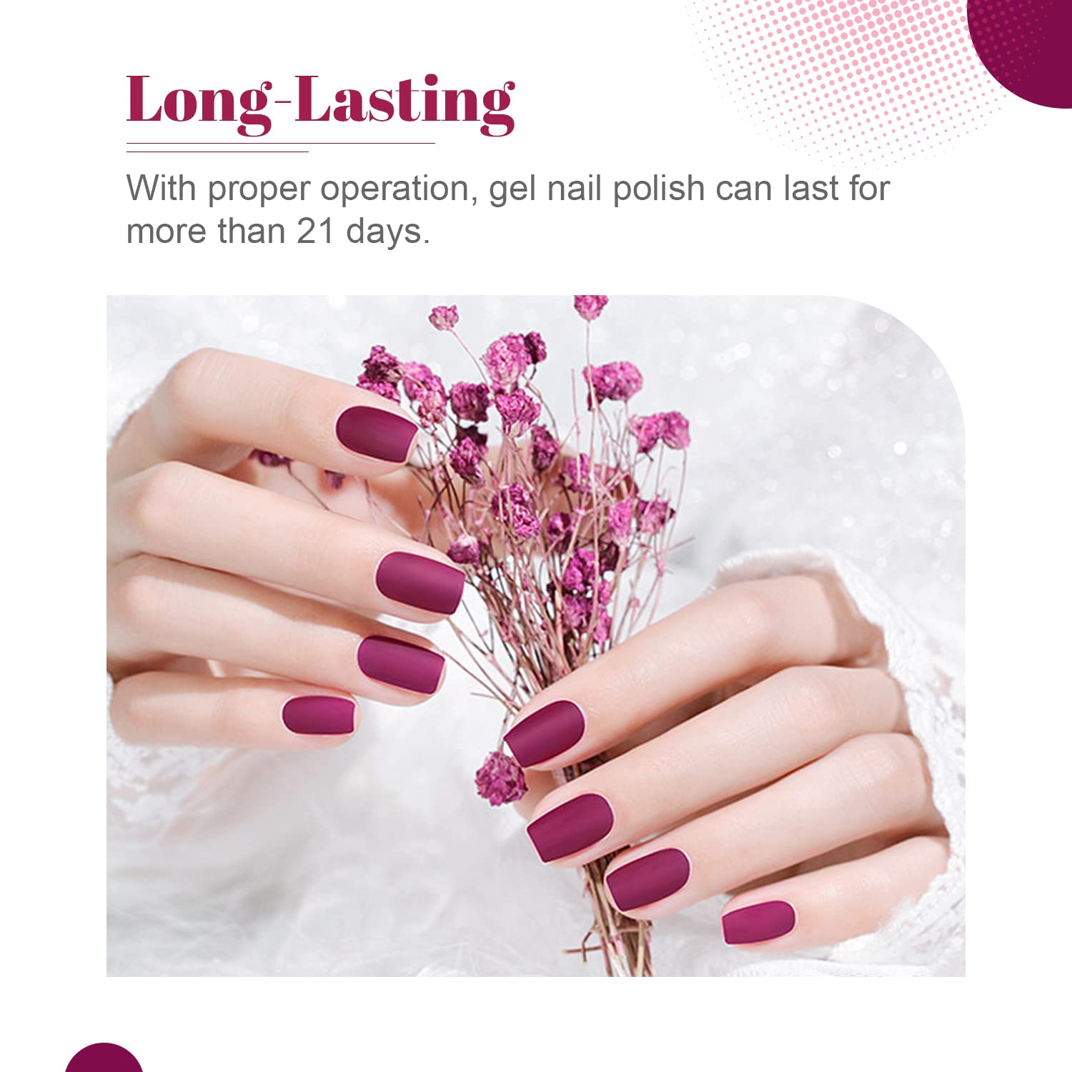 Jodsone smart nail lamp features three cure modes for efficient setup.