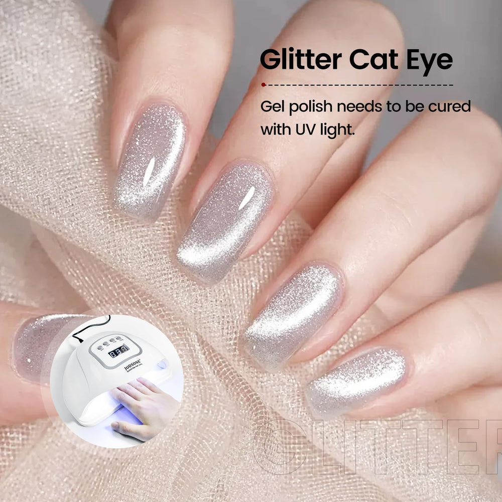 JODSONE soak-off silver gel polish designed for simple home removal.