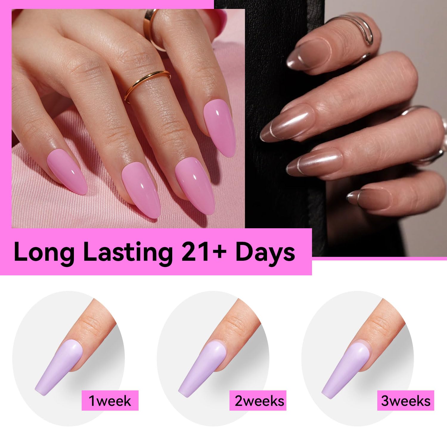 JODSONE UV lamp curing the nail glue for secure adhesion