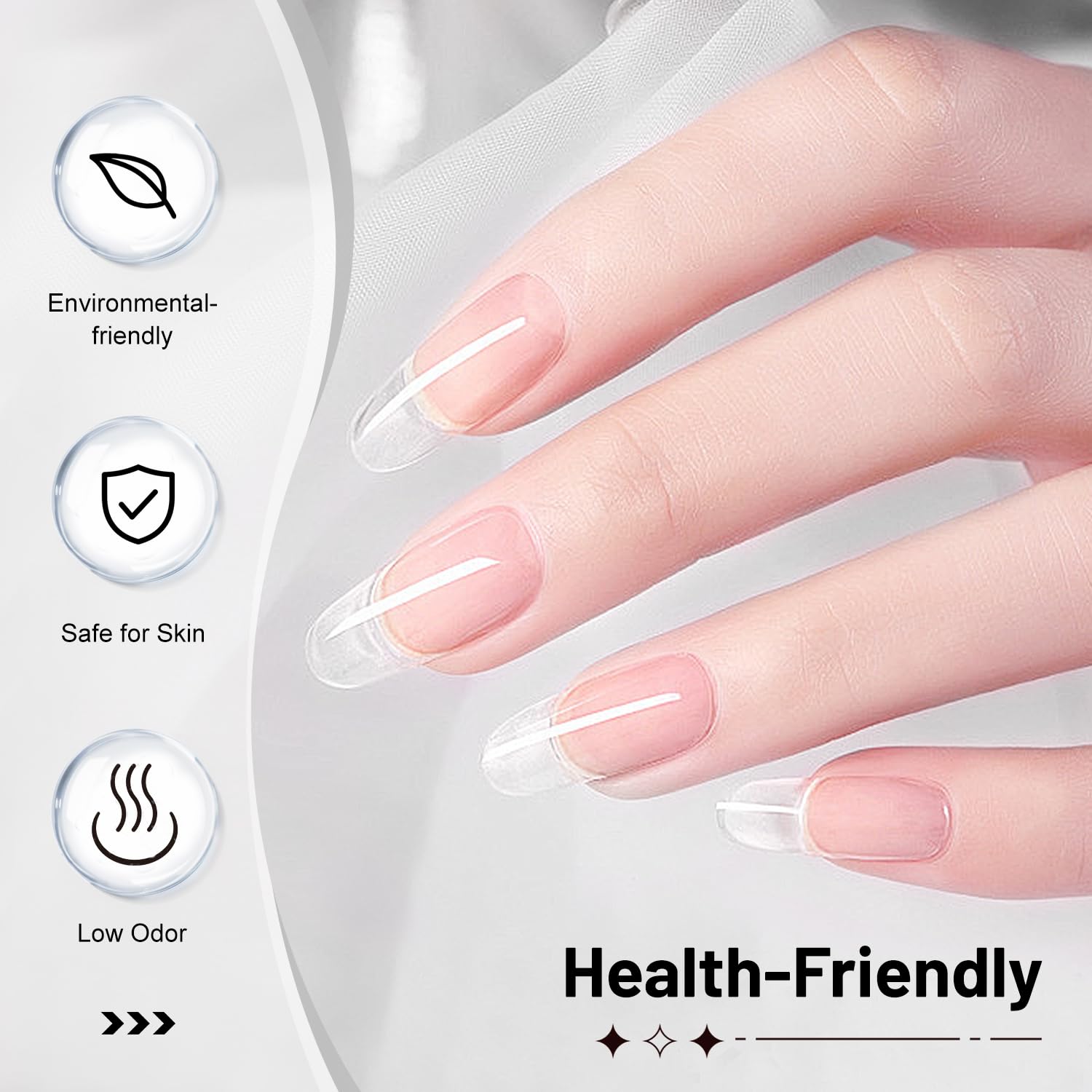 JODSONE UV/LED cure compatible gel ensures quick, reliable setting.