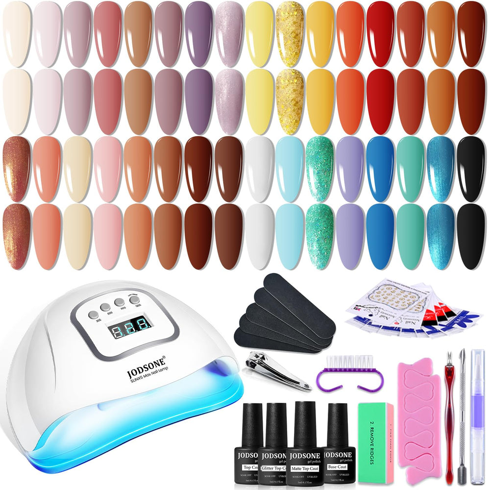 JODSONE gel nail kit with UV light for at home manicures