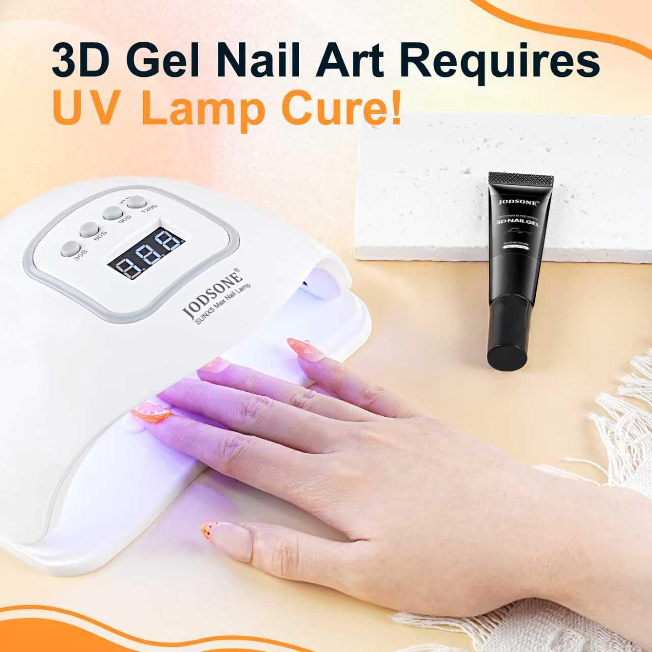 JODSONE 3D gel design-build enables sculpted nail art at home.