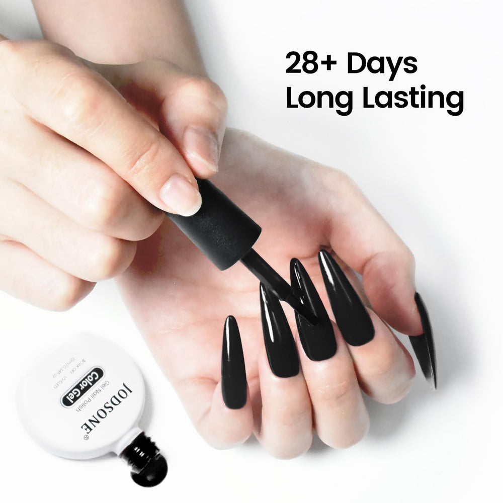 JODSONE black gel nail polish brush glide for smooth application
