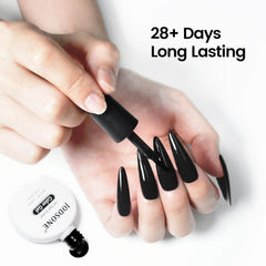 JODSONE black gel nail polish brush glide for smooth application