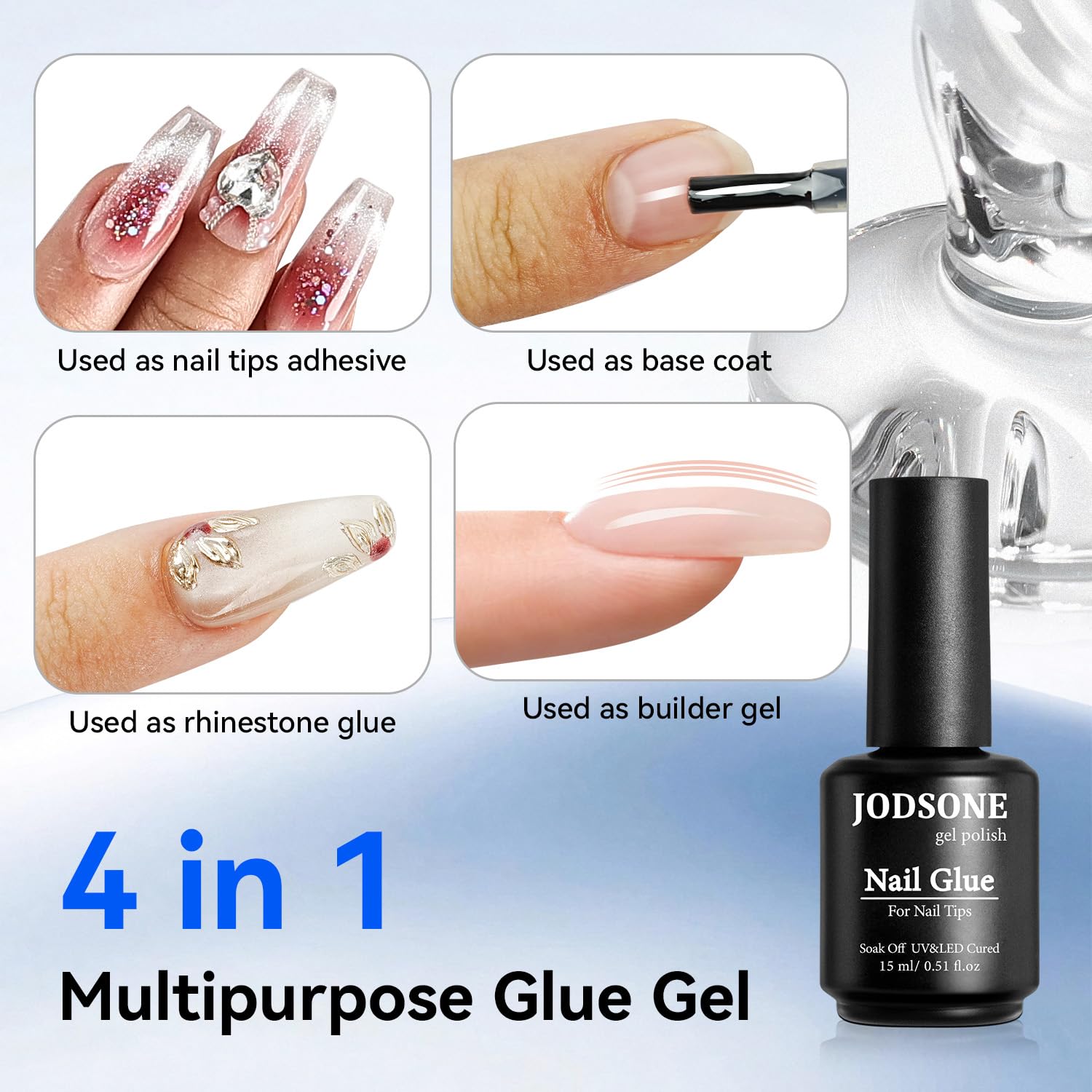 JODSONE blooming gel adds subtle color effects to nails